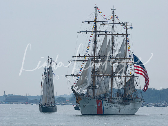 USCGC Eagle in Boston Harbor